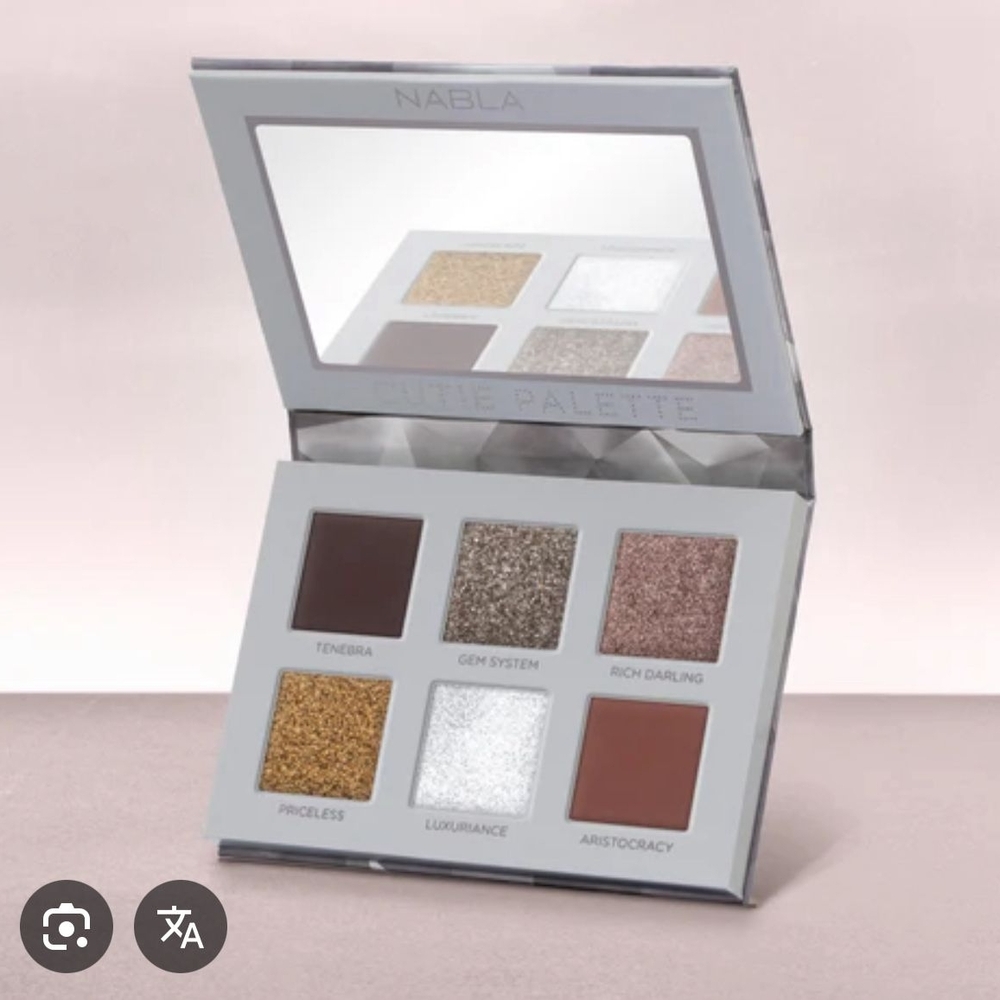 Nabla Eyeshadow Palette - Gold, Silver, Brown Shades